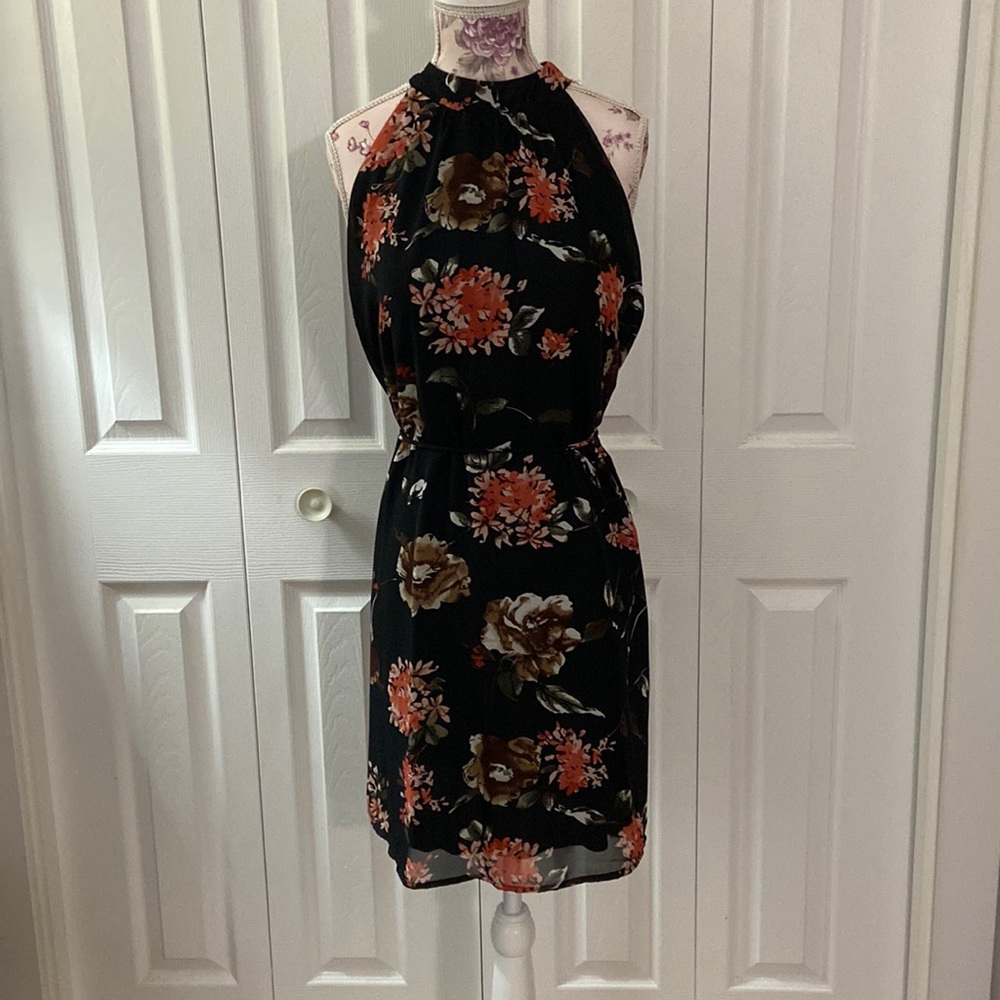 Halter Floral Dress